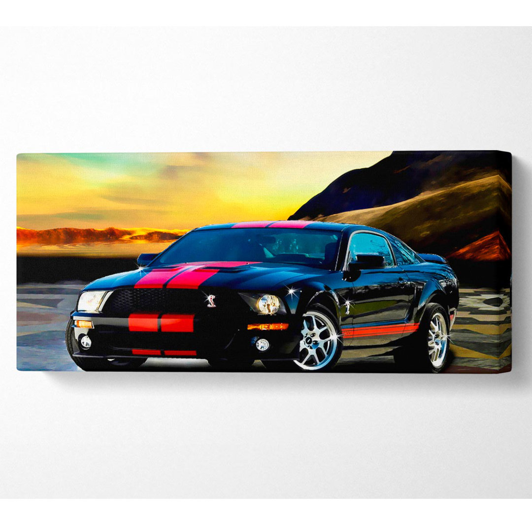 Shelby Mustang Rote Streifen - Druck