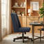Chaise de bureau pivotante en chenille Mellins-2079463134