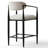 25.5'' Upholstered Counter Height Bar Stool with Arms and Footrest-228378195
