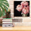 Toile épique Graffiti «Coral Pivoines 6» par Debra Van Swearingen, 12 po x 12 po