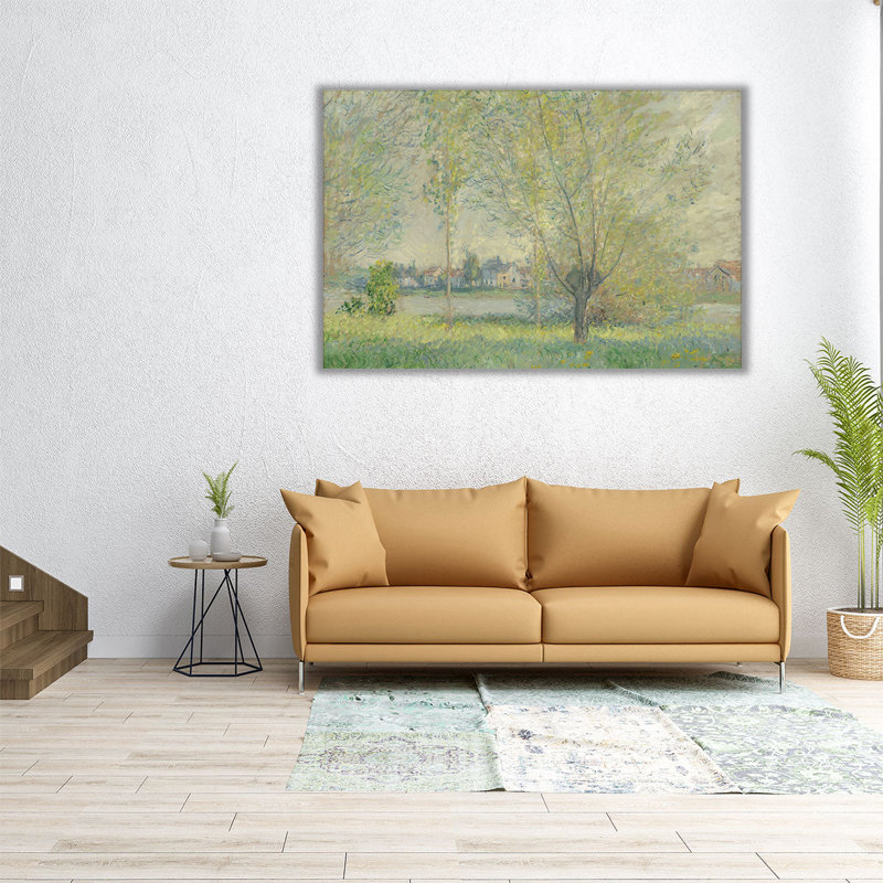 Les saules, 1880, reproduction d'art sur toile, H 16 po x l 24 po