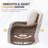 6 Piece Patio Conversation Sets Wicker Outdoor Furniture Set With Comfy Cushions, High Back Patio Furniture Set With Swivel Rocking Chairs And Fire Pit Table-338719719
