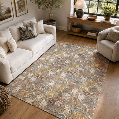 Premium Machine Washable Villers Animal Print Rug