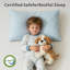 Surmatelas en mousse à mémoire de forme à 3 couches de 3 po de largeur moyenne, housse lavable en coton à fermeture à glissière avec sangles réglables antidérapantes-222440394