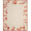 Martha Stewart Hand Tufted Wool/Viscose Floral Rug in Cayenne-29185902