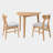3 Piece Dining Table Set for 2, Modern Kitchen Table and Chairs, Dining Room Set-1366815647