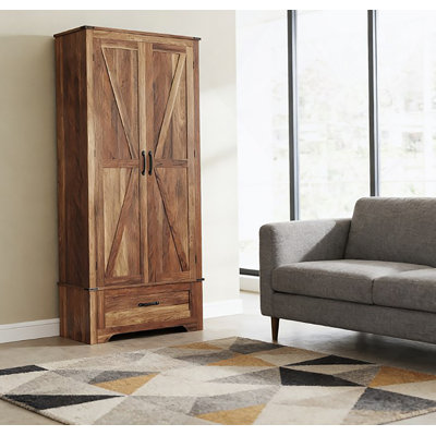 Armoire de cuisine, armoire avec tablettes réglables