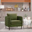 Chaise d'appoint en velours de conception moderne avec 1 coussin et une structure en bois pour bureau de style Mid-Century avec coussins rembourrés en L-143753596