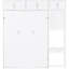 Grand lit mural blanc avec bureau et rangement intégrés, solution peu encombrante pour les espaces compacts, support confortable pour matelas 8 po 10 po, petits appartements de construction, qualité industrielle-129632320