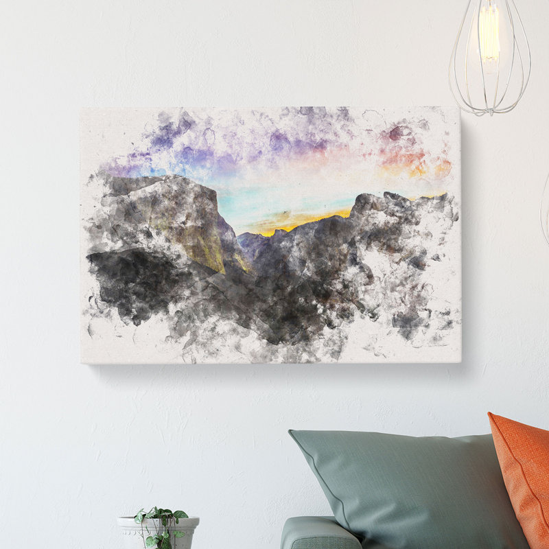 Views of Yosemite Valley - Wrapped Canvas, 40cm H x 60cm W x 3cm D