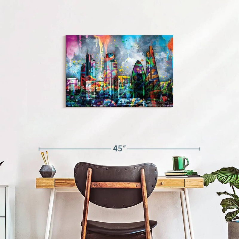 London CBD Paint Splash, H 20 po x l 30 po x P 1,25 po