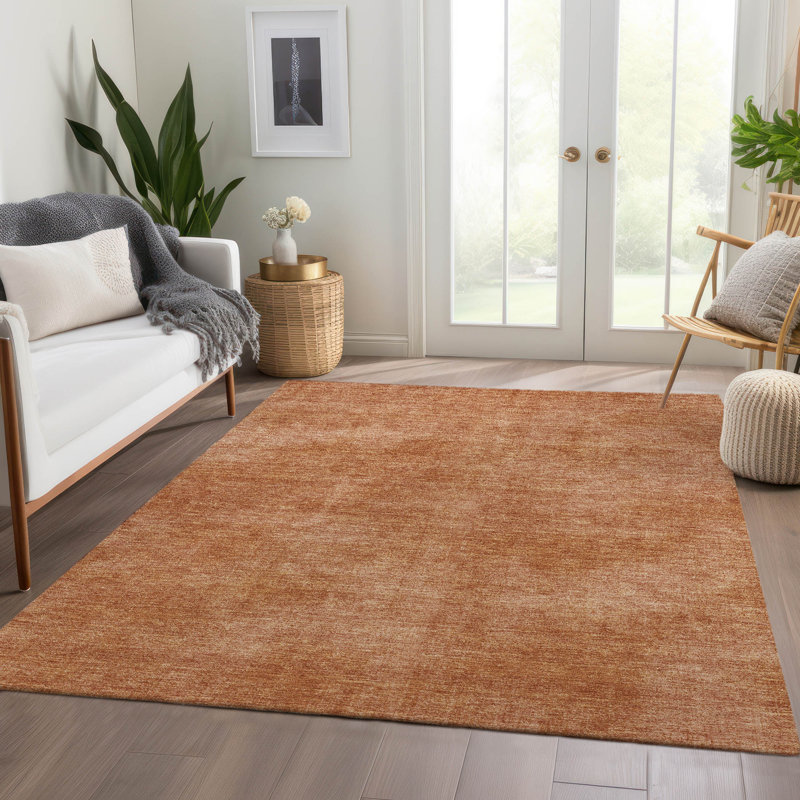 Tapis abstrait lavable à la machine de qualité supérieure Jahnke AMF1018, Rectangle 10 pi x 14 pi