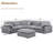 6 - Piece Modular Oversized Reversible Corner Sectional Sofa Cloud Couch-140416316