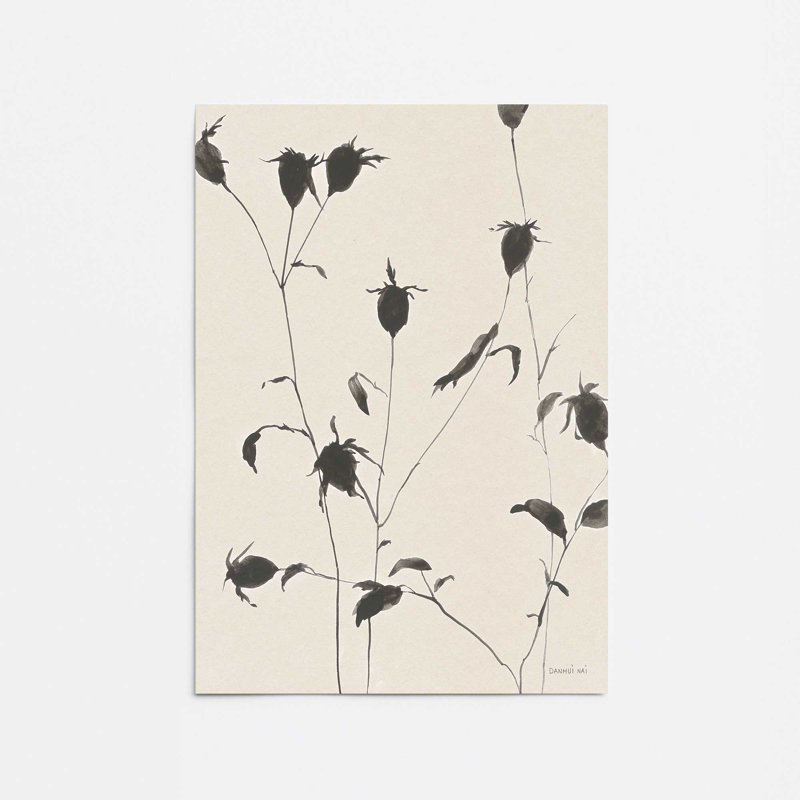 Encre botanique II, H 36 po x l 24 po, Impression sans cadre