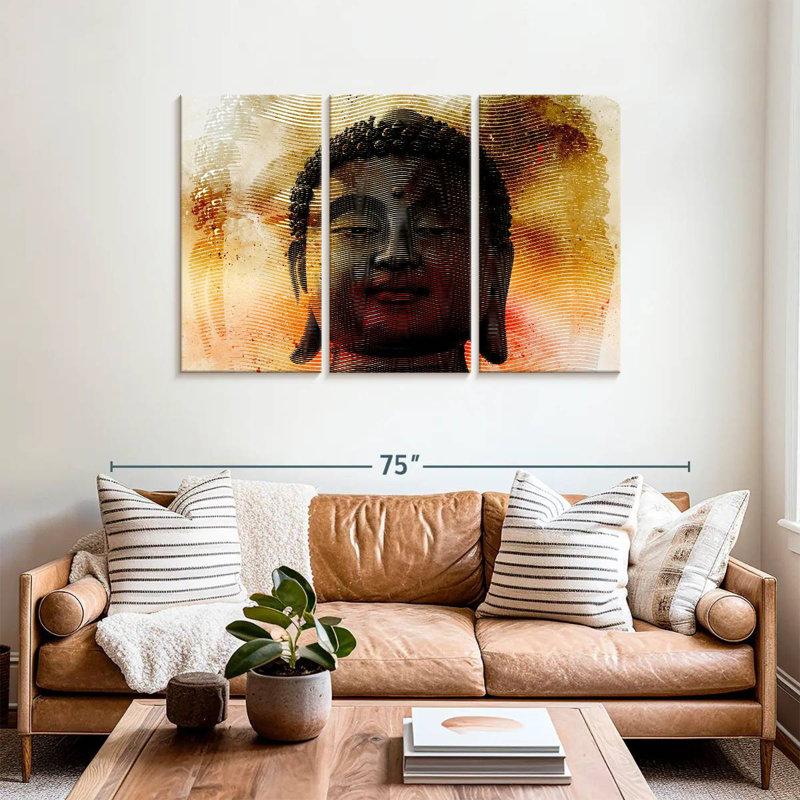 Leisha Vibes Buddha, 36" H x 57" W