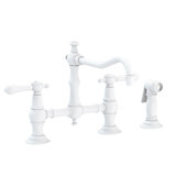 Chesterfield Kitchen Bridge Faucet with Side Spray