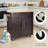 Heavy-Duty Rolling Kitchen Cart With Storage Cabinet, Pull-Out Drawers, And Towel Hanging Rod - Mobile Kitchen Island For Extra Counter Space-77284163