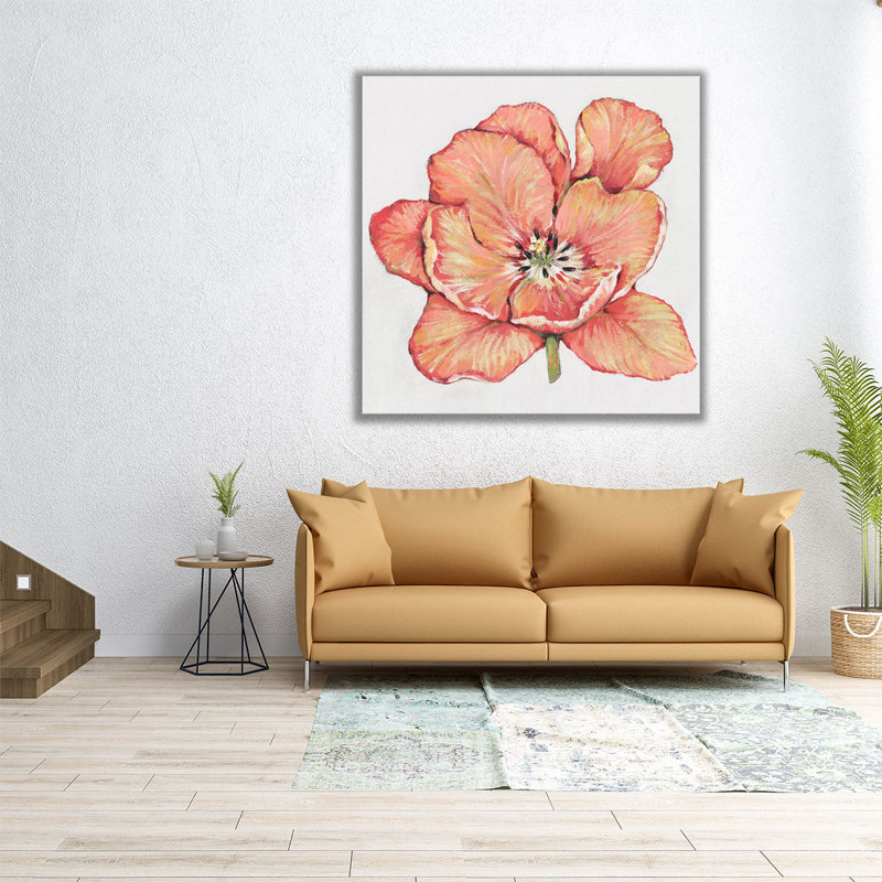 «Spring Tulip Bloom I», reproduction d'art sur toile, H 12 po x l 12 po