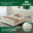 Upholstered Platform Bed With Oversized Headboard, Covered in Premium Velvet Fabric-538492347-538492325