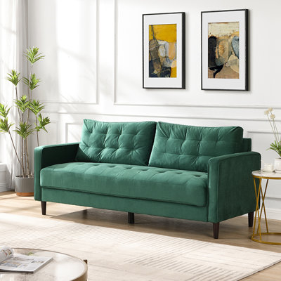 With 3 Seats, Wooden Frame For Living Room, Bedroom, Apartment Seat Hardwood Base, Comfy Upholstered