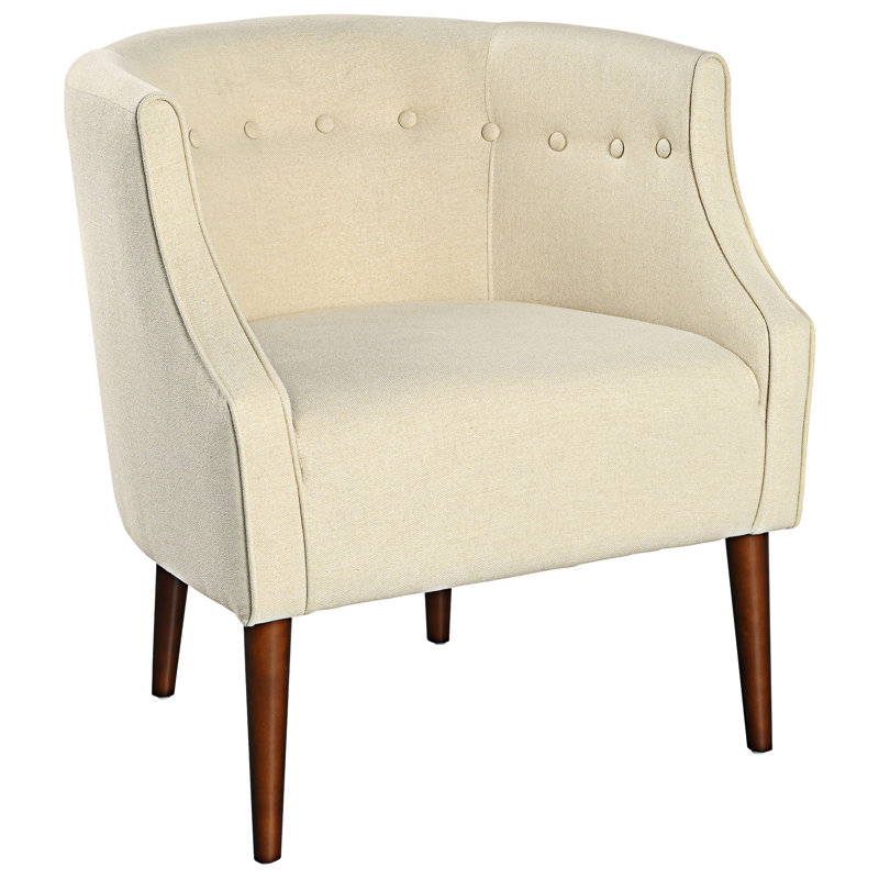 Fauteuil d'appoint rembourré capitonné