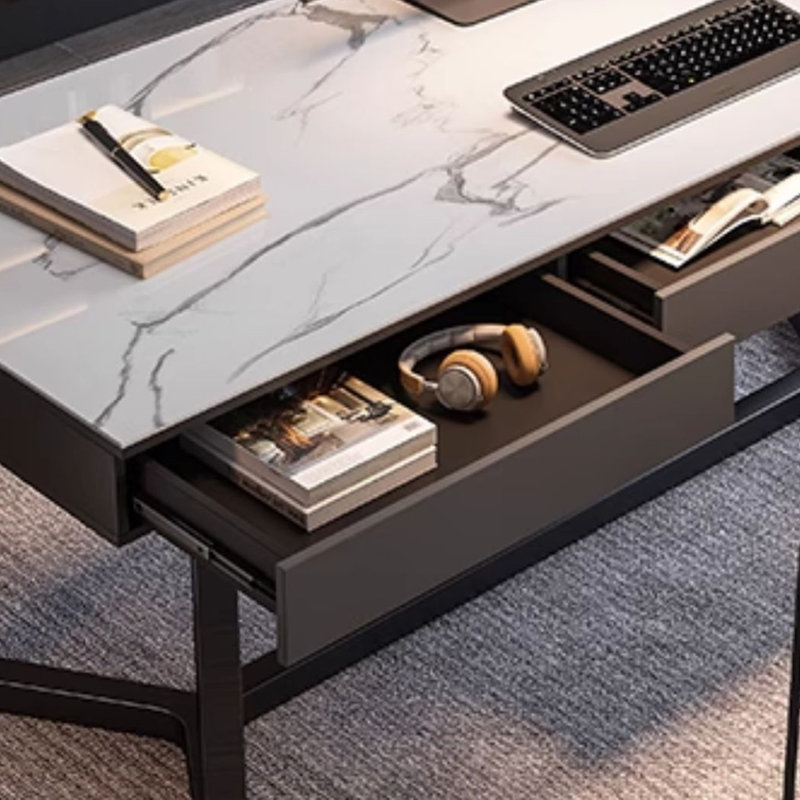 Unique High-End Desk, 29.52" H x 70.86" W x 31.49" D