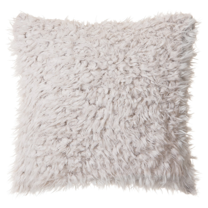  Faux Fur Throw Pillow