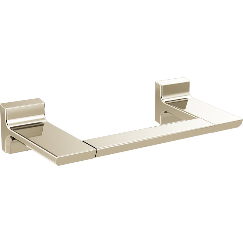 Barre à serviettes murale pivotante 8 po, Nickel poli