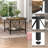 Krystaline 31.5" Coffee Table, 2-Tier Open Storage, Round Coffee Table-1336551738