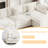 Clitheroe 6-Pieces Large Modular U-Shaped Sectional Sofa, Chenille Upholstered Couch with 2 Removable Ottomans-349618865