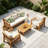 Dayo 4 - Piece Acacia Wood Patio Outdoor Conversation Set With Cushions