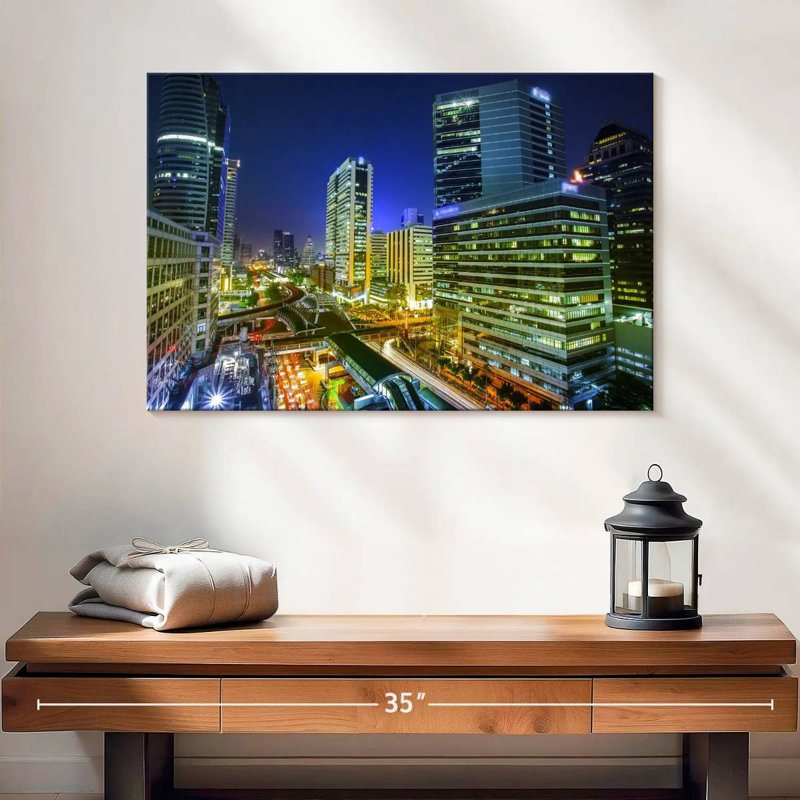 Sireci Bustling Bangkok, 24" H x 36" W