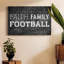 Faith Family Football-Gallery Wrapped Canvas-1862952092