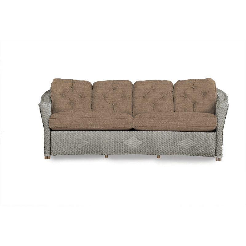 Reflections Outdoor 4 - Seat Patio Sofa, Sailcloth Seagull, Pewter