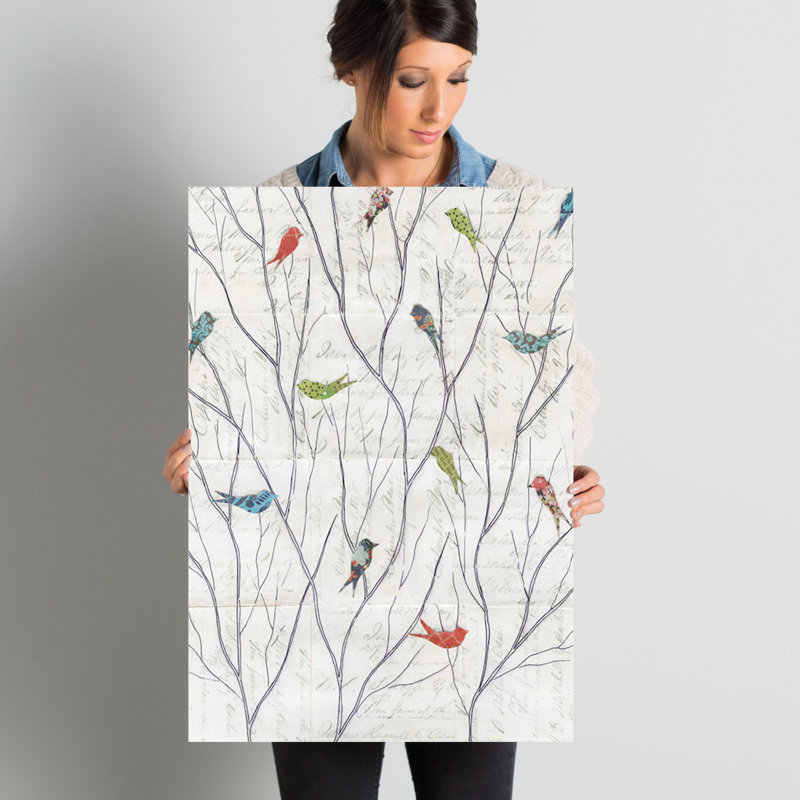 «Summer Birds Context I», impression, H 26 po x l 18 po x P 1,5 po, Toile tendue