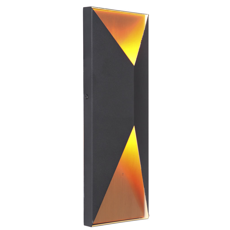 Peak LED Wall Light, Satin Brass