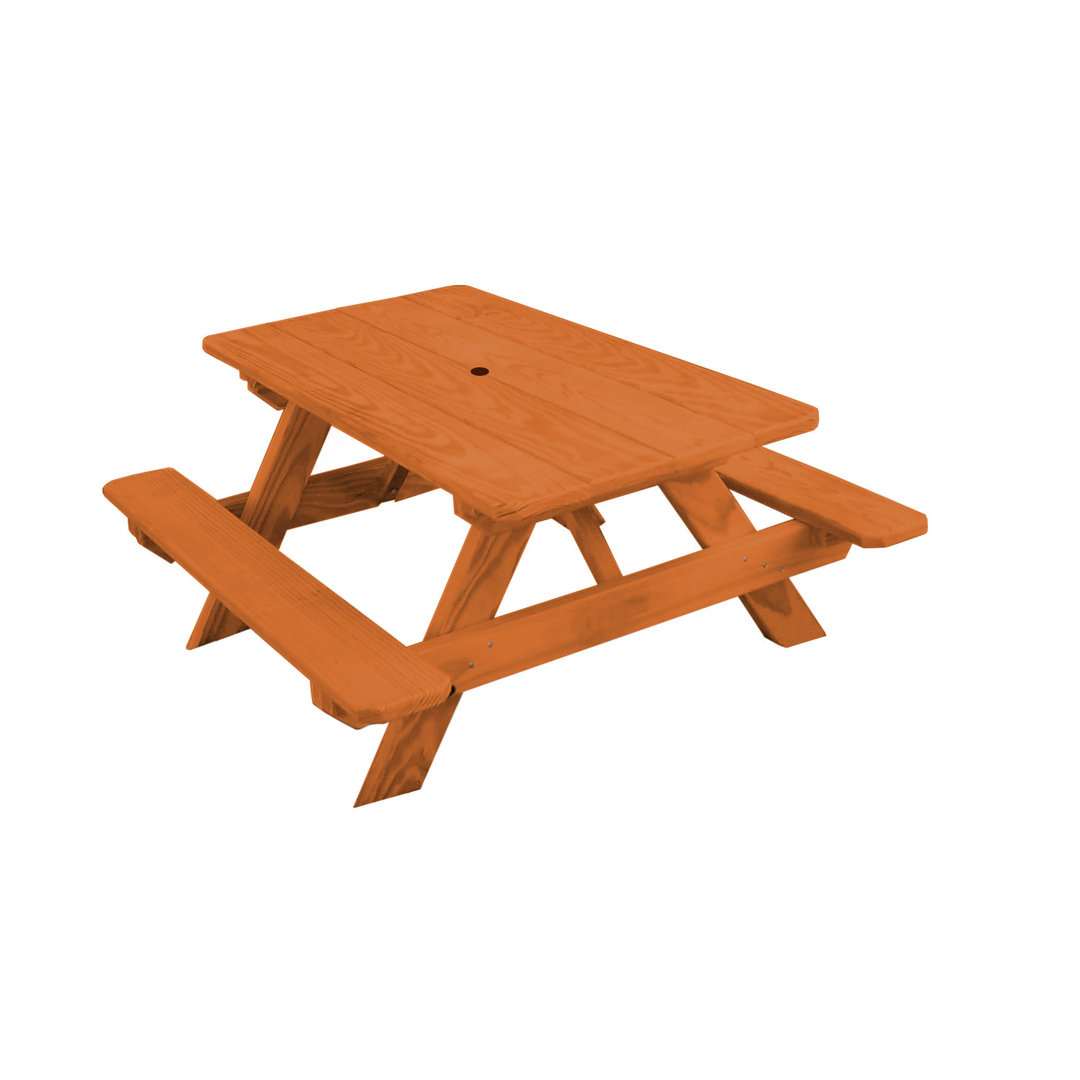 Bianco Kids 3 Piece Solid Wood Outdoor Table Or Chair and Chair Set Harriet Bee 