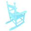 Chaise berçante en bleu S-926969325