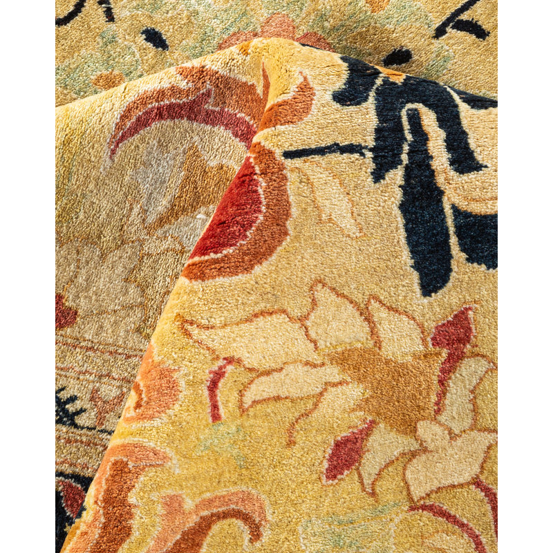 Classic One-of-a-Kind 9'4" X 11'10" Hand Knotted Area Rug