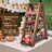 3 Tier Serving Tray Solid Wood Ladder Stand Wooden Double Dessert Table Display Rack