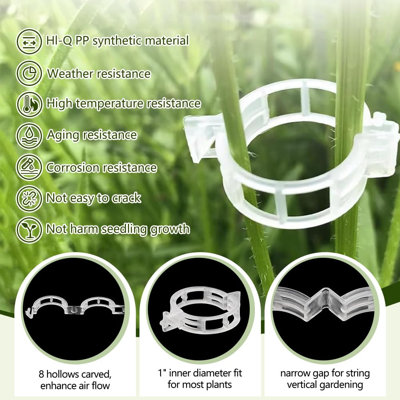 A chopper  Support  Clips Reusable Plastic   Clips For Securing Plants Garden  Clips For Climbing Plants  Fixing Clips For Tomato Grape And  Vegetable