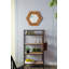 Miroir hexagonal 18,5 "x 18,5" avec cadre en bois, décoration murale pour le couloir de la salle de bain-671808677