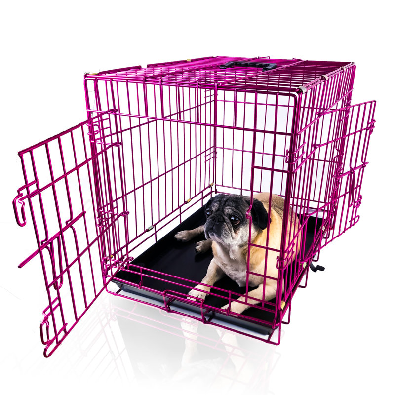 Caisse pour animaux, Rose, H 20 po x l 18 po x P 24 po