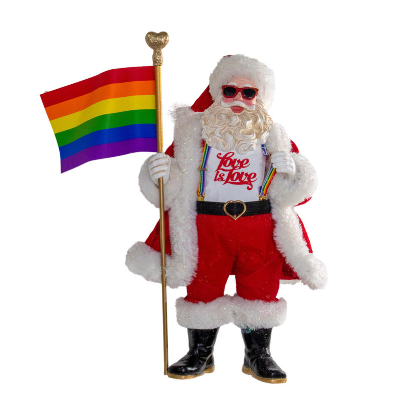 Kurt Adler Fabriche Pride Santa Figurine - Thumbnail 2