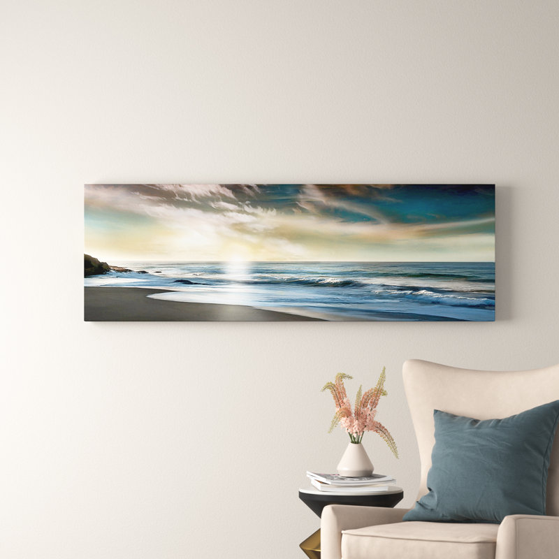 The Promise by Mike Calascibetta - Panoramic Print on Canvas, 152.4 cm H x 50.8 cm W, Black Framed