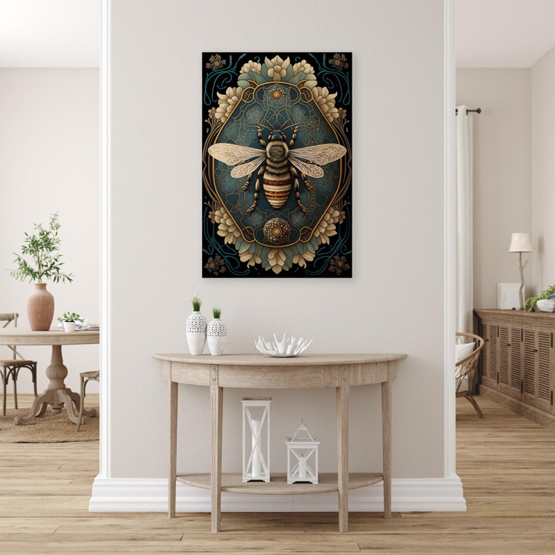 «Daisies And Bee», impression sur toile tendue, H 20 po x L 16 po x l 1,25 po