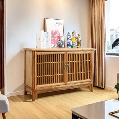 Florentien Solid Wood Accent Cabinet