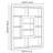 The Zander Geometric Display Bookcase
