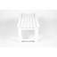 Banc blanc avec texture de bois pour l'extérieur - protégé contre les intempéries, capacité de 500 lb, matériaux, installation facile sur la terrasse du balcon, cour arrière, blanc, étapes d'assemblage-967597256