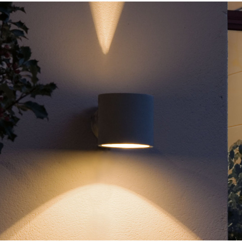 Outdoor Armed Sconce, Grey